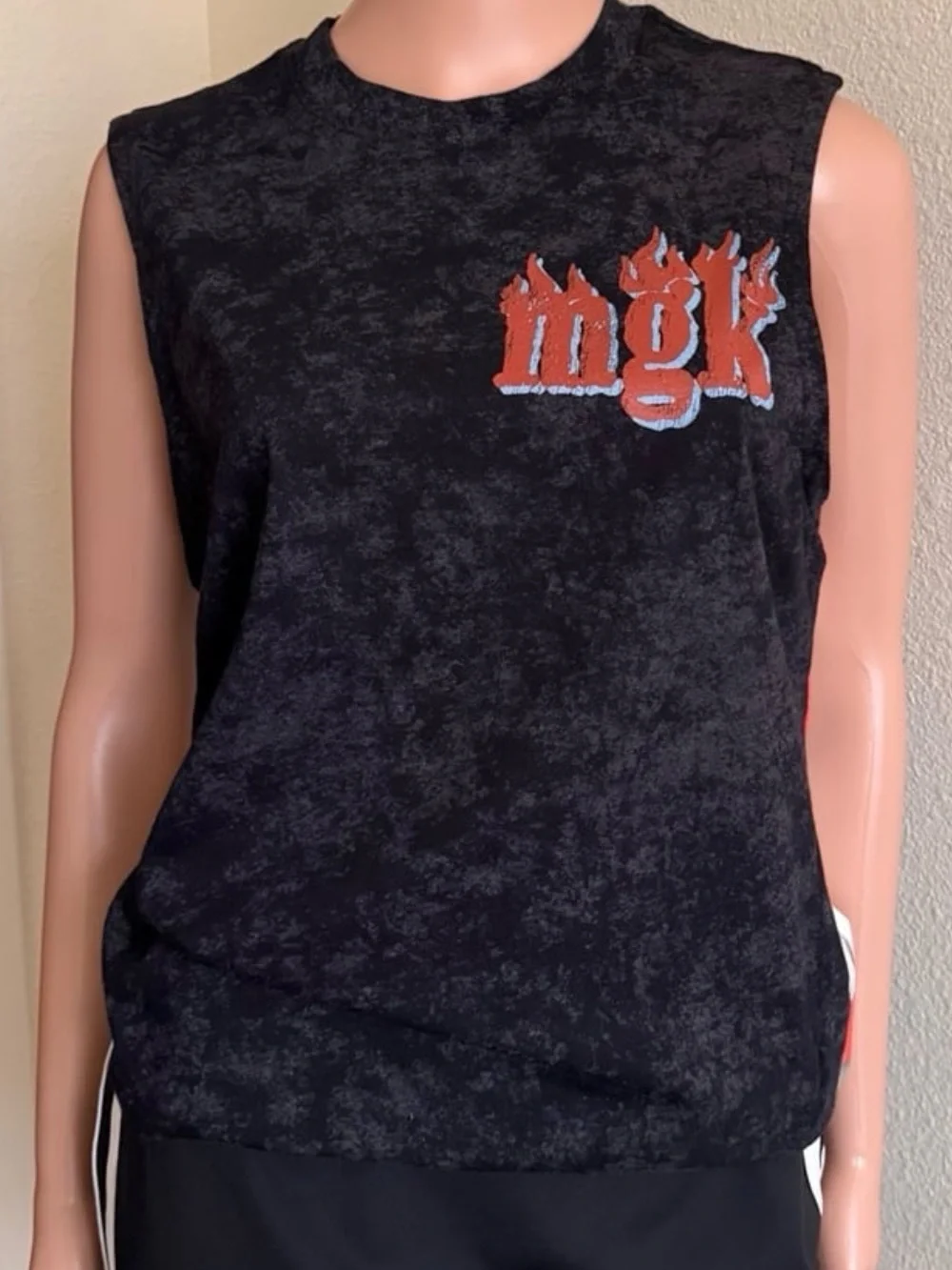 Machine Gun Kelly Men's MGK Lost Americana Graphic Heavyweight Muscle Tank Top,S